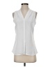 Nic + Zoe 100% Polyester White Sleeveless Blouse Size XS - photo 1