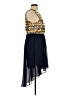 Pink Owl Argyle Blue Cocktail Dress Size L - photo 4