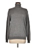 Jeanne Pierre Metallic Gray Turtleneck Sweater Size M - photo 1