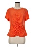 DKNY Jeans Orange Short Sleeve Top Size M (estimated) - photo 1