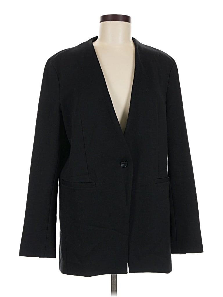 Pre-owned Spanx Blazer Jacket In Black
