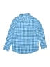 Vineyard Vines Performance Checkered-gingham Blue Long Sleeve Button-Down Shirt Size 6 - photo 1