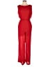 Zara Basic Solid Red Jumpsuit Size XL - photo 1