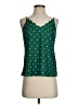 Skies Are Blue 100% Polyester Green Tank Top Size XS - photo 1
