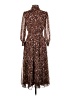 Unbranded 100% Polyester Paisley Brown Casual Dress Size 4 - photo 2