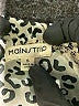 Main Strip 100% Rayon Animal Print Ivory Romper Size S - photo 4