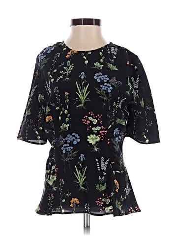 Altuzarra Short Sleeve Silk Top (view 1)