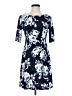 Connected Apparel Floral Blue Casual Dress Size 4 (petite) - photo 1