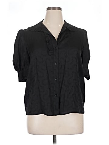 Sandro Short Sleeve Blouse (view 1)