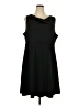 Lands' End Solid Black Casual Dress Size 2X - photo 1