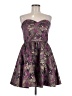 Jay Godfrey Paisley Gold Purple Cocktail Dress Size 10 - photo 1