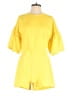 TCEC 100% Polyester Solid Yellow Romper Size M - photo 1