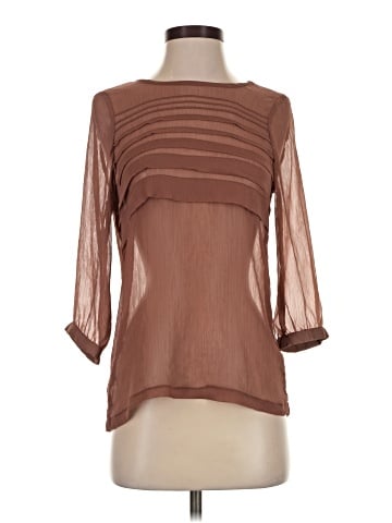 Zara Basic 3/4 Sleeve Blouse (view 1)