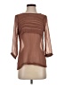 Zara Basic Brown 3/4 Sleeve Blouse Size S - photo 1