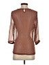 Zara Basic Brown 3/4 Sleeve Blouse Size S - photo 2