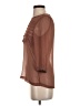 Zara Basic Brown 3/4 Sleeve Blouse Size S - photo 5