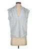 FRAME 100% Cotton Blue Sleeveless Blouse Size S - photo 1