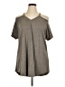 Amaryllis Gray Short Sleeve Top Size 1X - photo 1