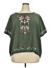 Unbranded Green Short Sleeve Blouse Size XXXXXL - photo 1