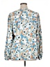 Joie 100% Polyester Print Blue Long Sleeve Blouse Size L - photo 2