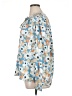 Joie 100% Polyester Print Blue Long Sleeve Blouse Size L - photo 5