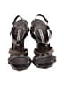 Manolo Blahnik Animal Print Silver Brown Wedges Size EU 37 1/2 - photo 2
