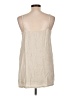 Pink Lily Tan Sleeveless Button-Down Shirt Size L - photo 2
