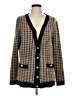 Tahari Houndstooth Brown Cardigan Size L - photo 1