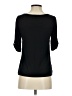 The Limited 100% Polyester Graphic Chevron-herringbone Multi Color Gray 3/4 Sleeve Top Size XS - photo 2