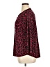 Anne Klein Animal Print Red Long Sleeve Blouse Size XL - photo 5