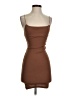 Pull&Bear 100% Cotton Solid Brown Cocktail Dress Size XS - photo 1