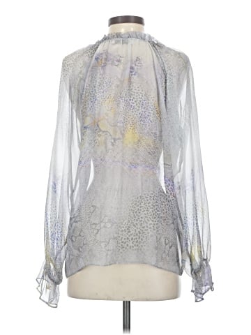 Lola & Sophie Long Sleeve Silk Top (view 2)