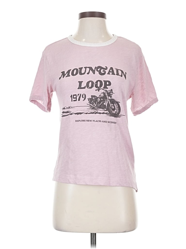 Pre-owned Pilcro Short Sleeve T-shirt In Pink