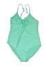 Old Navy Solid Green One Piece Swimsuit Size L - photo 1