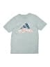 Adidas Chevron-herringbone Silver Short Sleeve T-Shirt Size M (baby) - photo 1