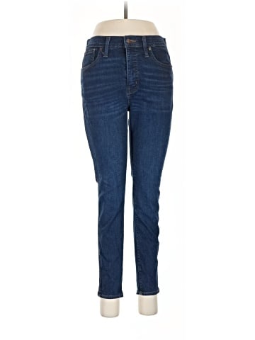 Madewell Petite 10" High-Rise Skinny Jeans in Hayes Wash (view 1)
