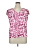 Juniper + Lime Pink Short Sleeve Blouse Size XL - photo 1