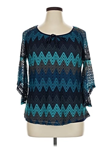 Tacera 3/4 Sleeve Blouse (view 1)