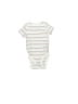 Cloud Island 100% Cotton Stripes Ivory White Short Sleeve Onesie Size 0-3 mo - photo 1