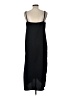 A New Day 100% Polyester Solid Black Casual Dress Size L - photo 2