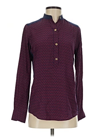 C. Wonder Long Sleeve Silk Top (view 1)