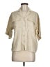 Vila Tan 3/4 Sleeve Button-Down Shirt Size EU 38 / US 8 - photo 1