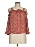 J.Crew 100% Silk Red 3/4 Sleeve Silk Top Size 8 (petite) - photo 1