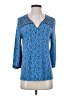 J.Jill Blue 3/4 Sleeve Blouse Size S - photo 1