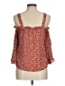 J.Crew 100% Silk Red 3/4 Sleeve Silk Top Size 8 (petite) - photo 2