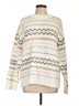 American Eagle Outfitters Chevron-herringbone Ivory Pullover Sweater Size L - photo 1