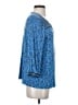 J.Jill Blue 3/4 Sleeve Blouse Size S - photo 4