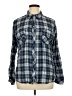 Kut from the Kloth Plaid Blue Long Sleeve Button-Down Shirt Size XL - photo 1