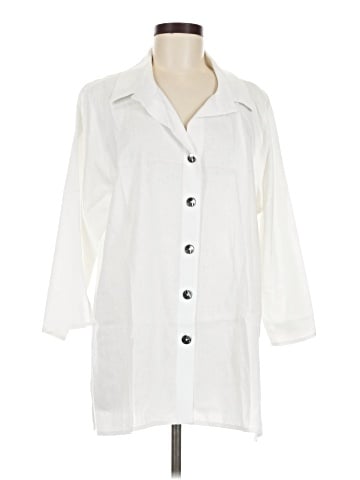 Caroline Rose 3/4 Sleeve Button-Down Shirt (view 1)