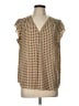 Carolina Belle 100% Polyester Brown Sleeveless Blouse Size L - photo 1